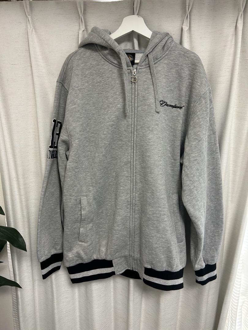 WESTSIDE”B”BOY グレー 2XL フルジップパーカー