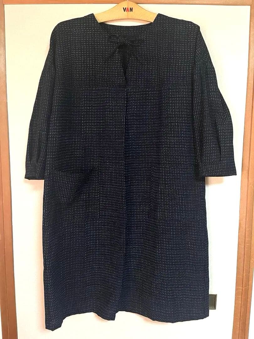 久留米絣のワンピース　2502-7