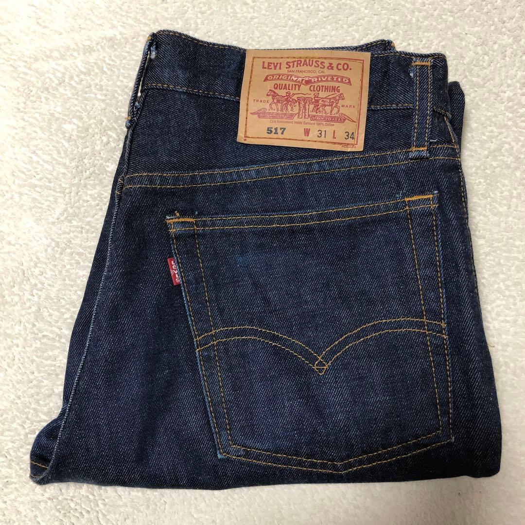 levi's リーバイス　ブーツカットパンツ 517-0301 90s 濃紺