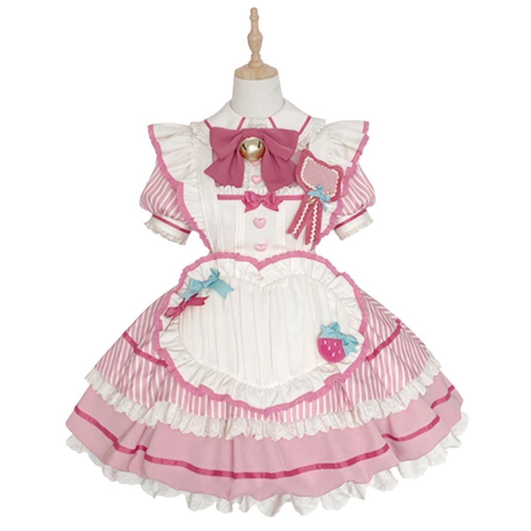 桜姫 さくらひめ いちご ねこ メイド服 コスプレ 量産型 ロリータ