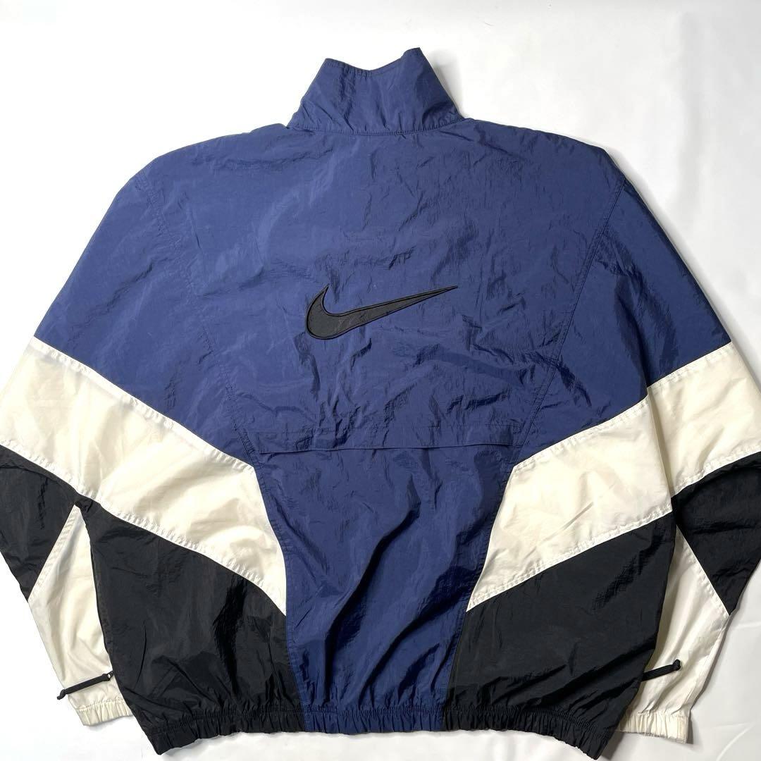 90s NIKE ナイキ ナイロン 両面刺繍 ジャケット XL