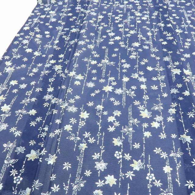 Y2992◇美品 洗える夏着物 絽 楓 紅葉 小紋 - メルカリ
