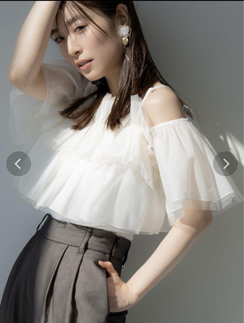 MERCURYDUO チュールフリルトップス 新品