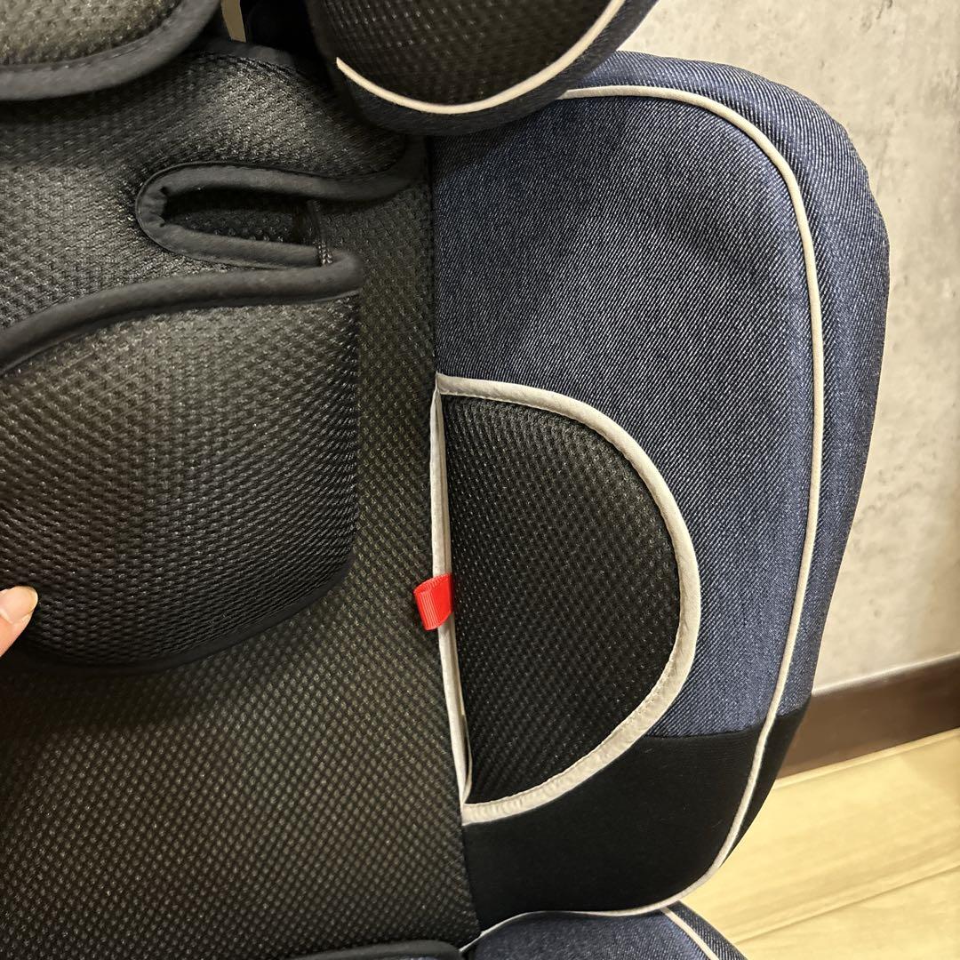 美品 日本育児 ジュニアシート ハイバックブースターECII エアー2点セット