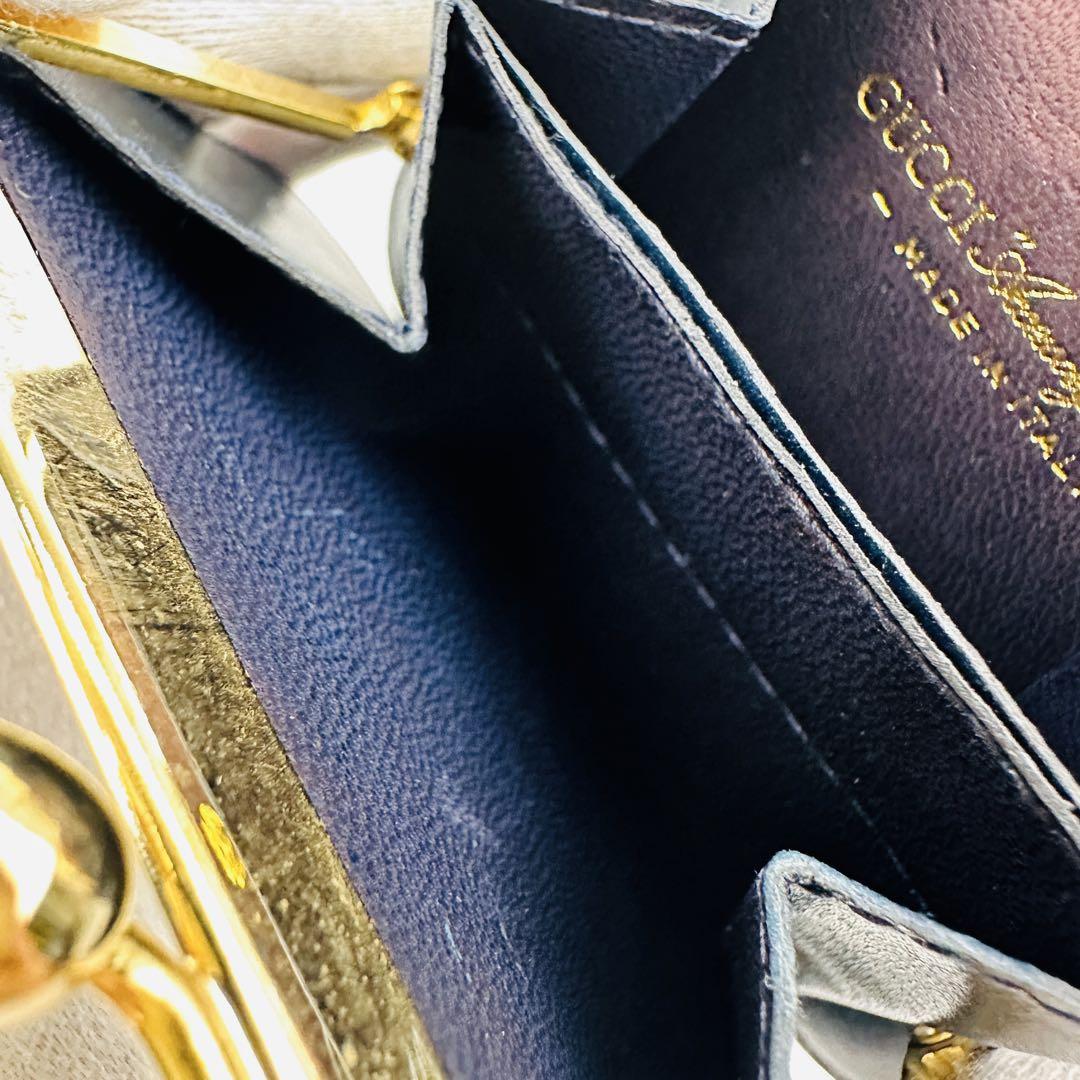 美品　GUCCI グッチ　コインケース GGパターン　小銭入れ　ゴールド