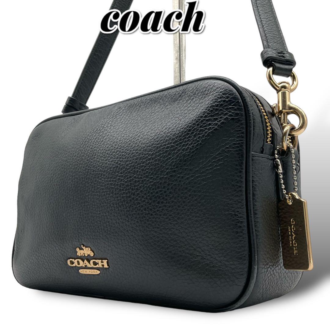 COACH コーチ ショルダーバッグ カメラバッグ レザー F39856 黒