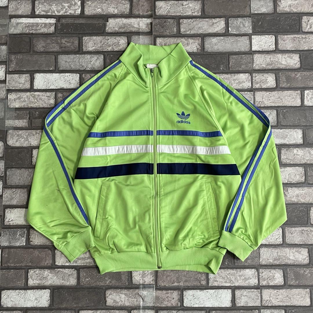 ジャケット・アウター 80's old adidas track blouson green S