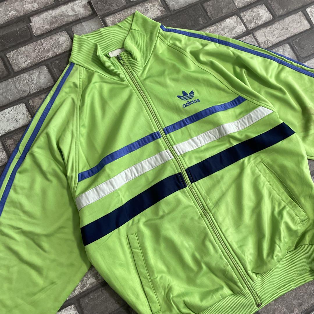 ジャケット・アウター 80's old adidas track blouson green S