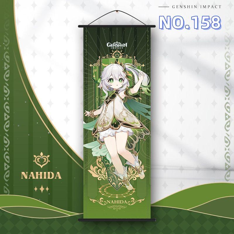 NO158 ノヒーダ 原神 掛け軸 75x25cm 掛ける絵 ポスター[x8m