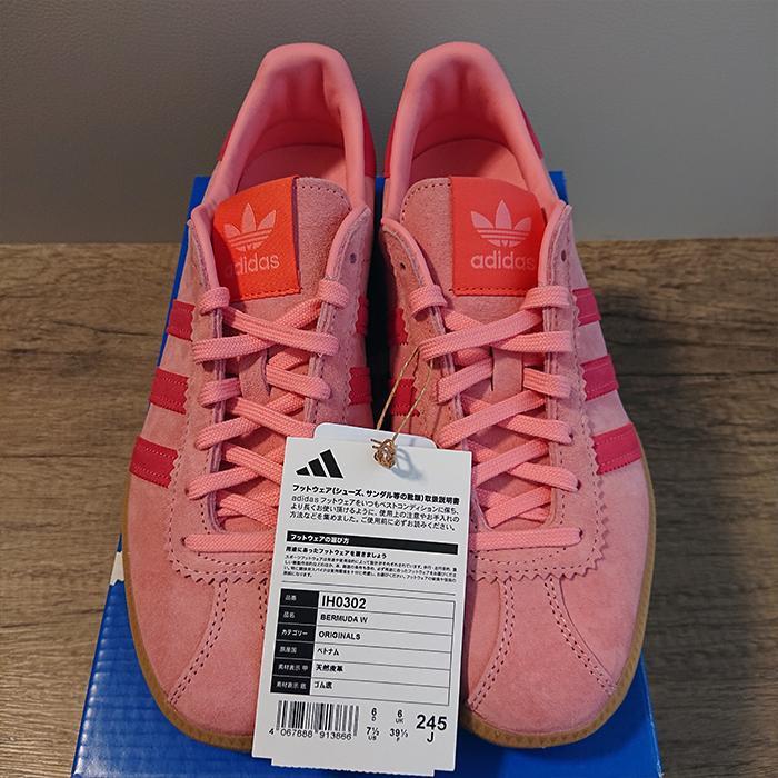 adidas BERMUDA 新品未使用 24.5cm セミピンク