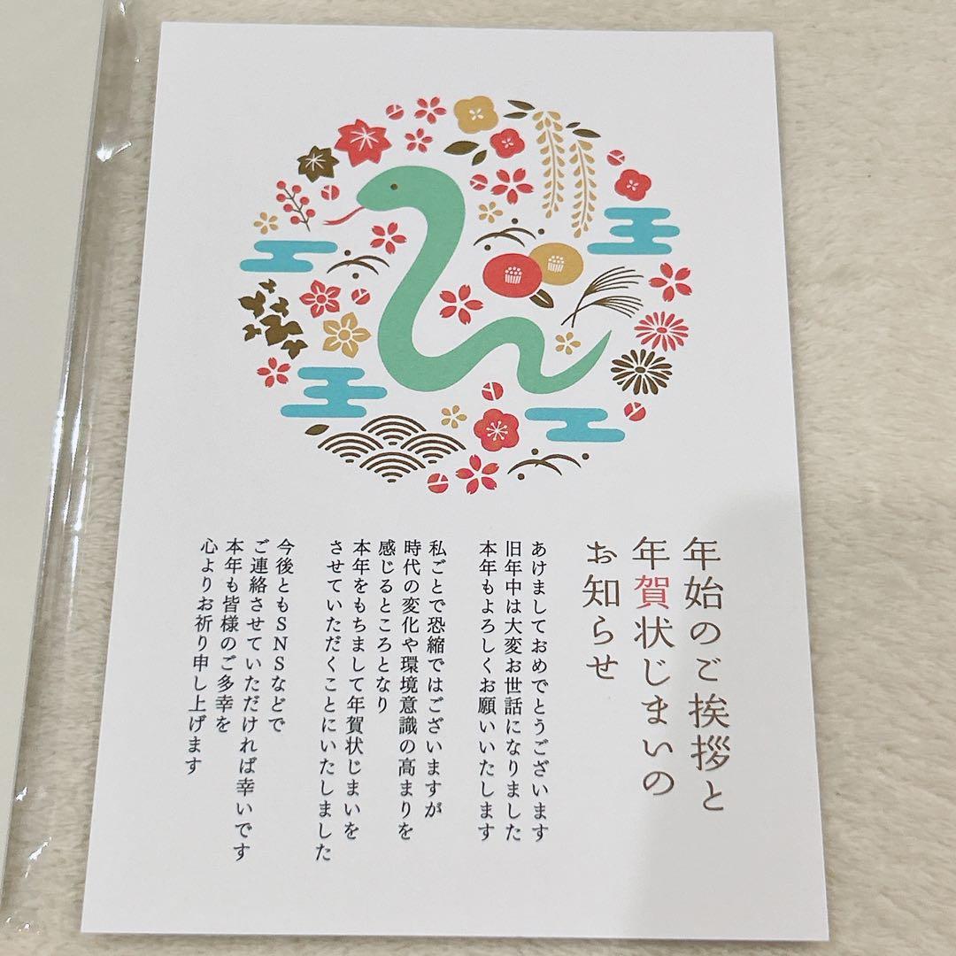 年賀状じまい2025（新年お知らせ）私製10枚入り　年賀状　はがき