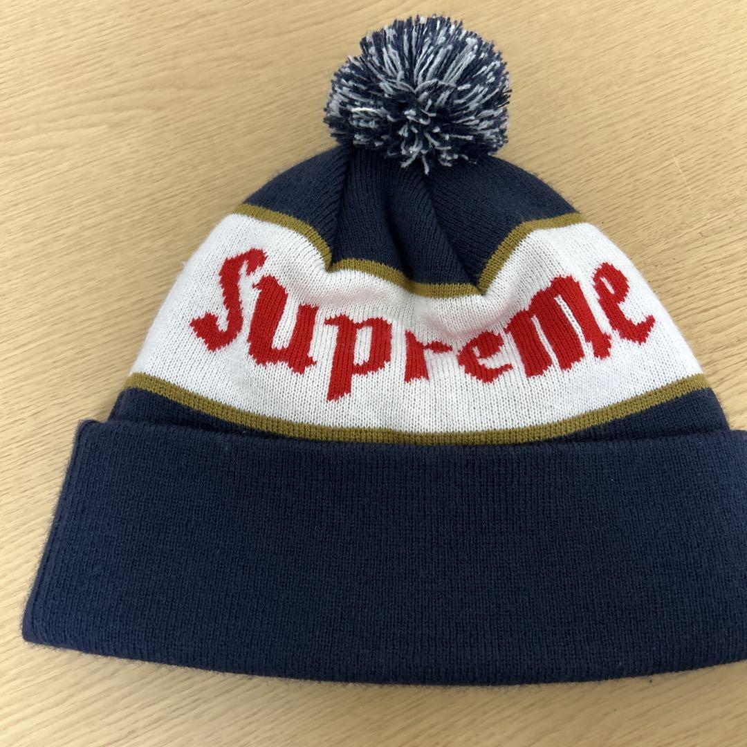 【早い者勝ち】supreme ボンボンニット帽　ニット帽　大人気　激レア