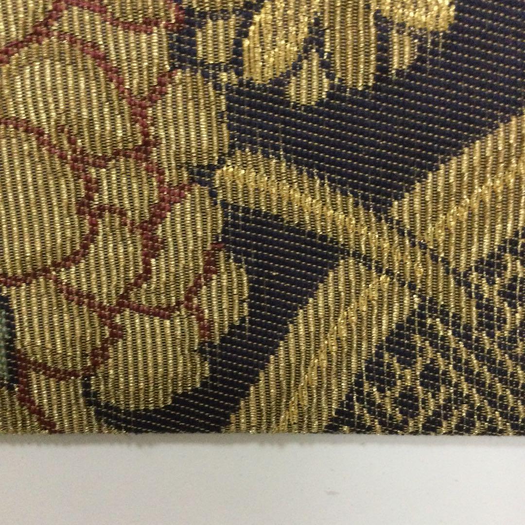 水無月 正絹輪奈織牡丹桐金糸袋帯 美品 ZGUaj-m67719180819 No.7696 超激安即納