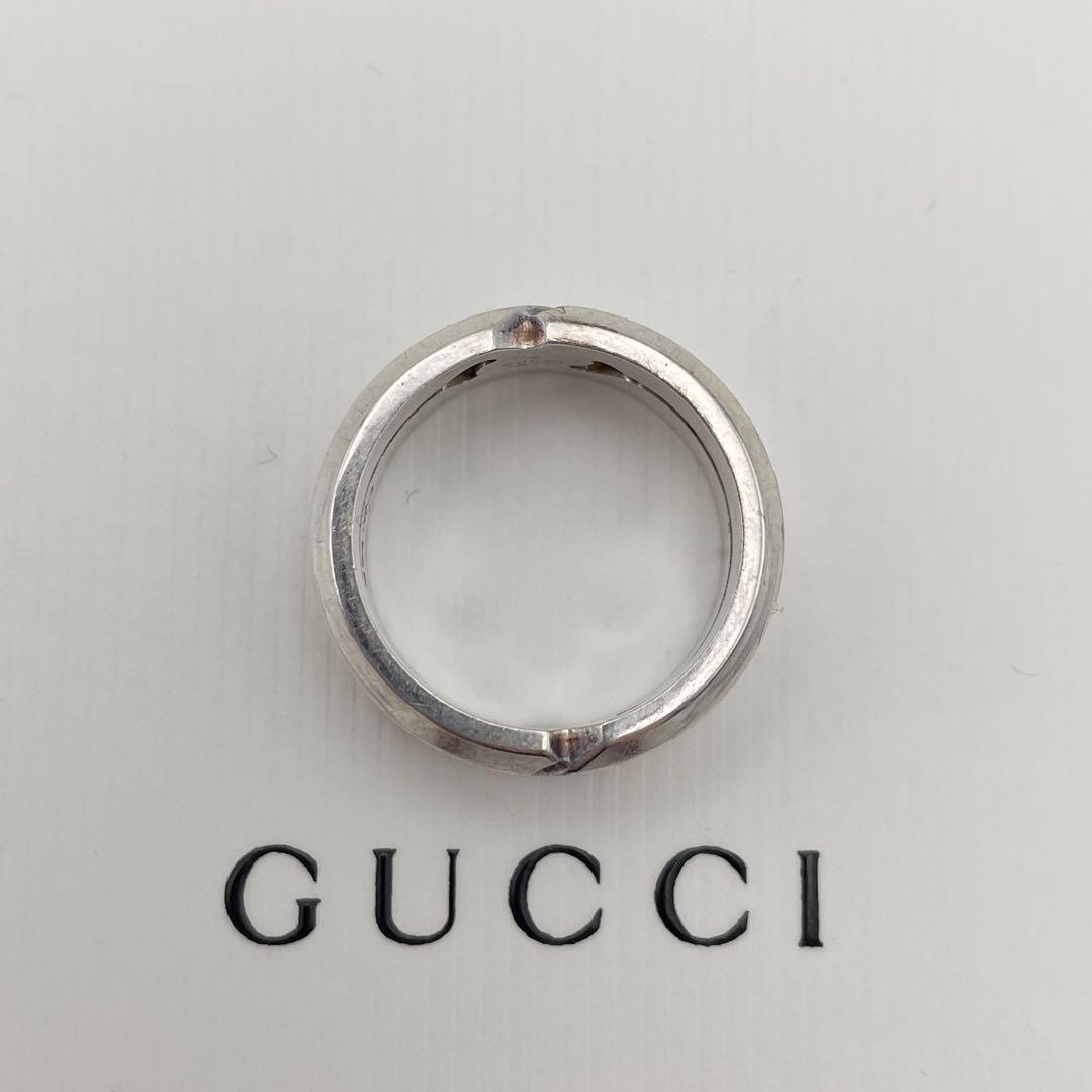 美品】 グッチ リング ノット インフィニティ 12号 シルバー 925