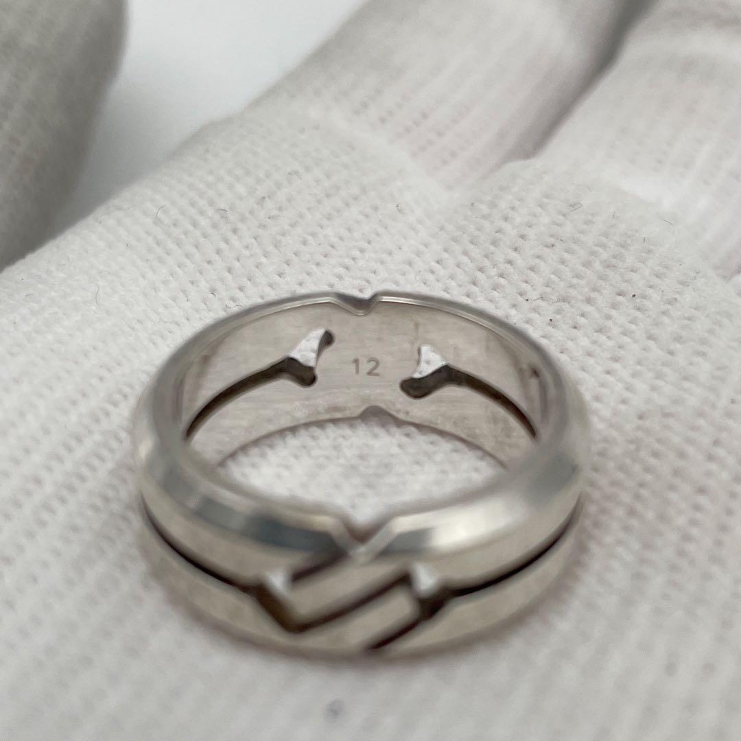 美品】 グッチ リング ノット インフィニティ 12号 シルバー 925