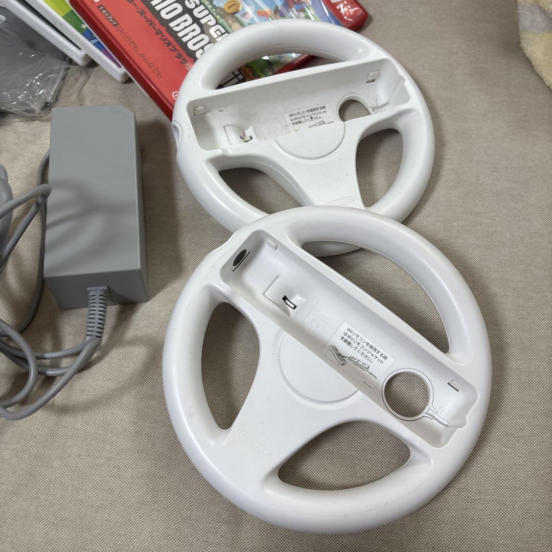 Wii本体 ハンドル2つ ソフト5本セット 動作確認済み｜Yahoo