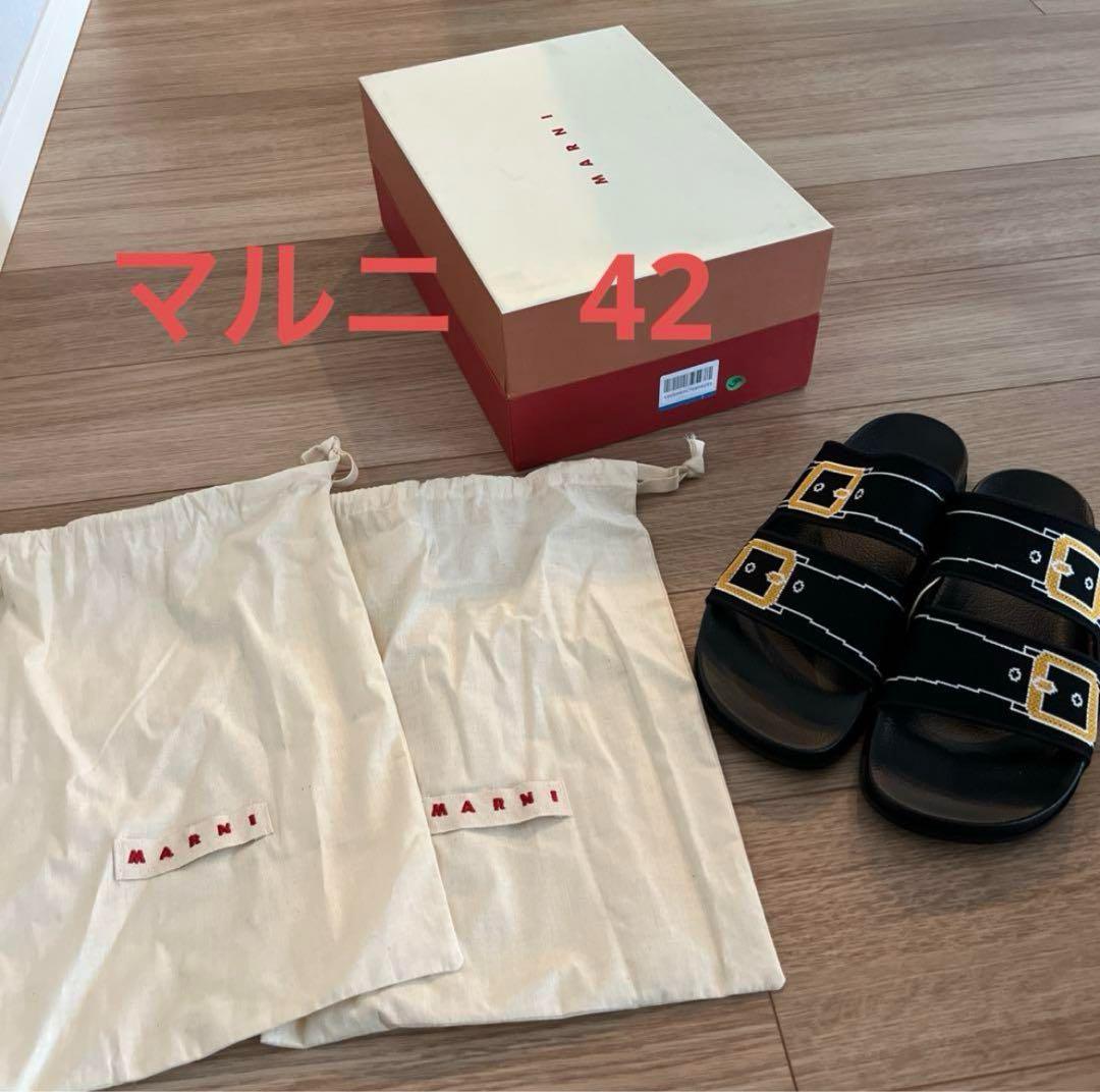 MARNI TROMPE LOEIL SANDALS サンダル ブラック 42