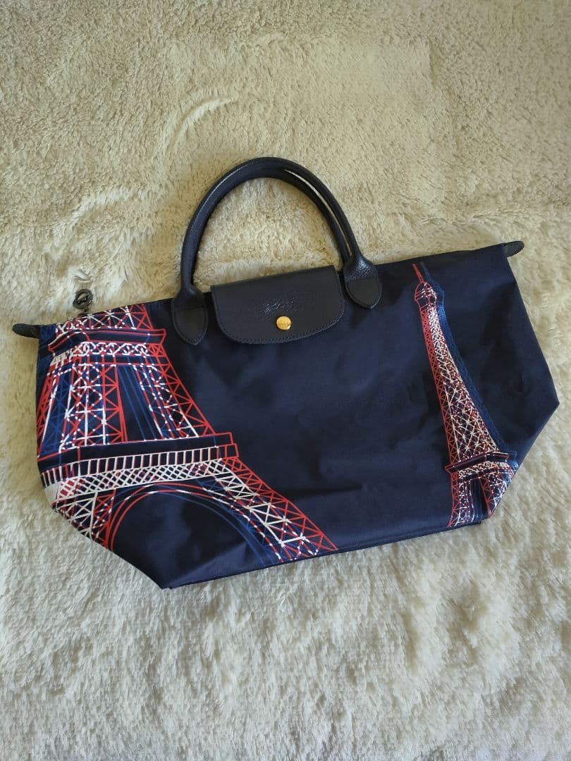 ロンシャン エッフェル塔 プリアージュ フランス製 トートバッグ 限定品 ロンシャン エッフェル塔 プリアージュ フランス製 トートバッグ 限定品
