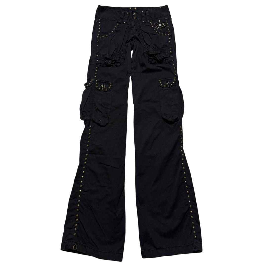 Y2k studs cargo pants フレアパンツ