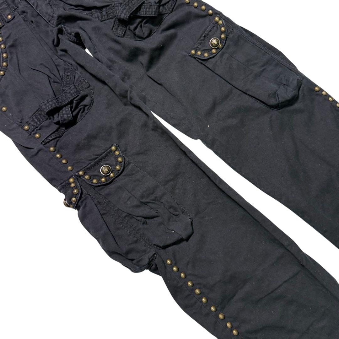 Y2k studs cargo pants フレアパンツ