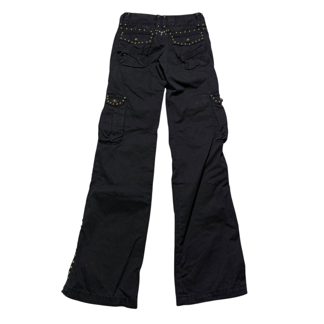 Y2k studs cargo pants フレアパンツ