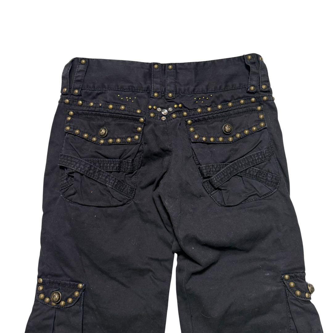 Y2k studs cargo pants フレアパンツ