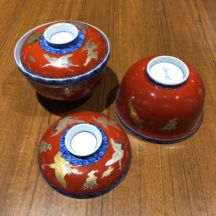 深川製磁　染錦割模様　手造飯碗　二客 染錦割模様 手造飯碗 | 有田焼 深川製磁｜公式オンラインストア