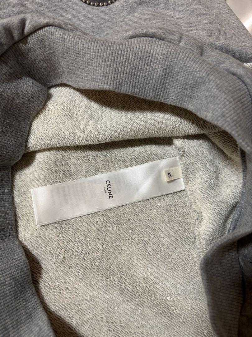 CELINE HOMME ノースリーブ ロゴスタッズスウェット XS（1回着用）