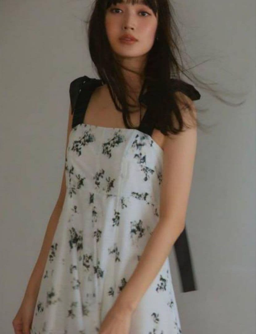 FRAY ID ワイドストラップステッチワンピース　Size１