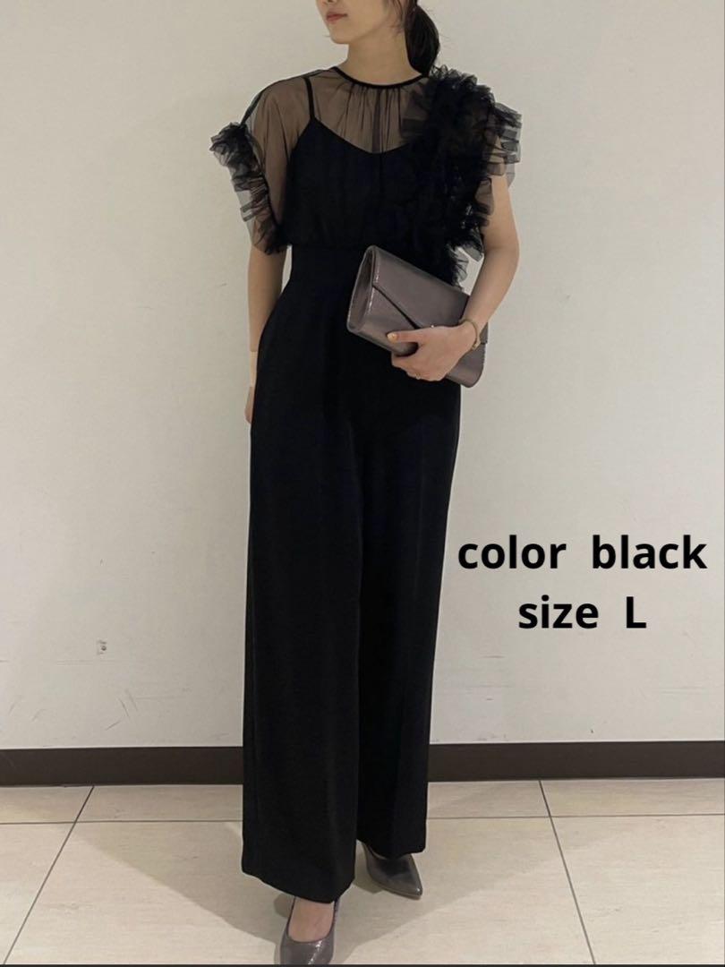 LAGUNAMOON LADYチュールドッキングコンビネゾン black L