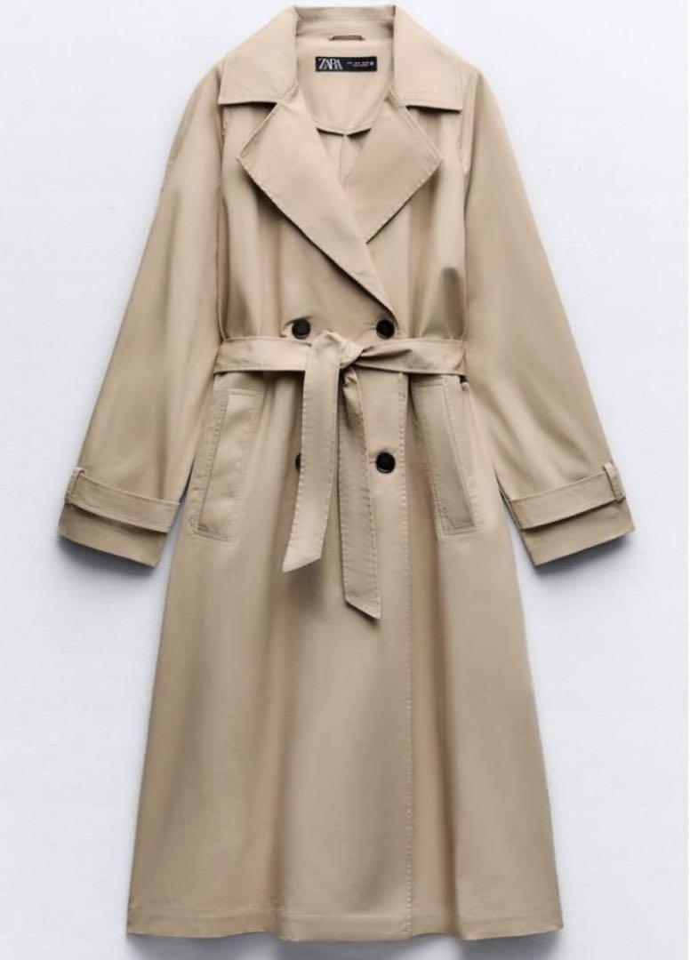 新品未使用ZARA ザラ トレンチコート ベルトクラシック S ロング