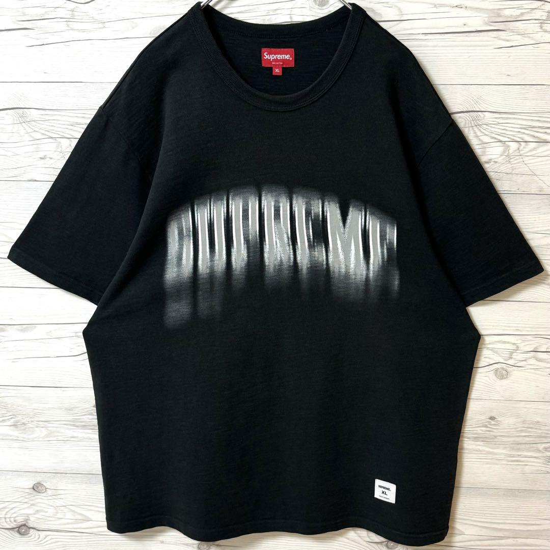 【入手困難‼︎ぼかしアーチロゴ‼︎神サイズXL】シュプリーム Tシャツ ブラック 黒 画像2