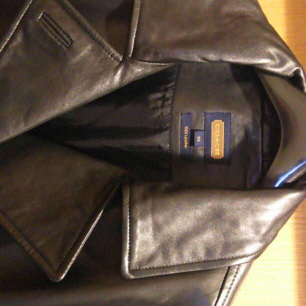 COACH レザーコート