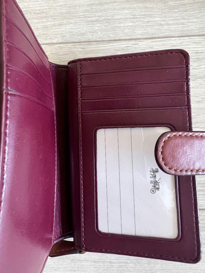 超フォロー割セール　COACH　コーチ　二つ折り　財布　ブラウン キャンバス 超フォロー割セール COACH コーチ 二つ折り 財布 ブラウン