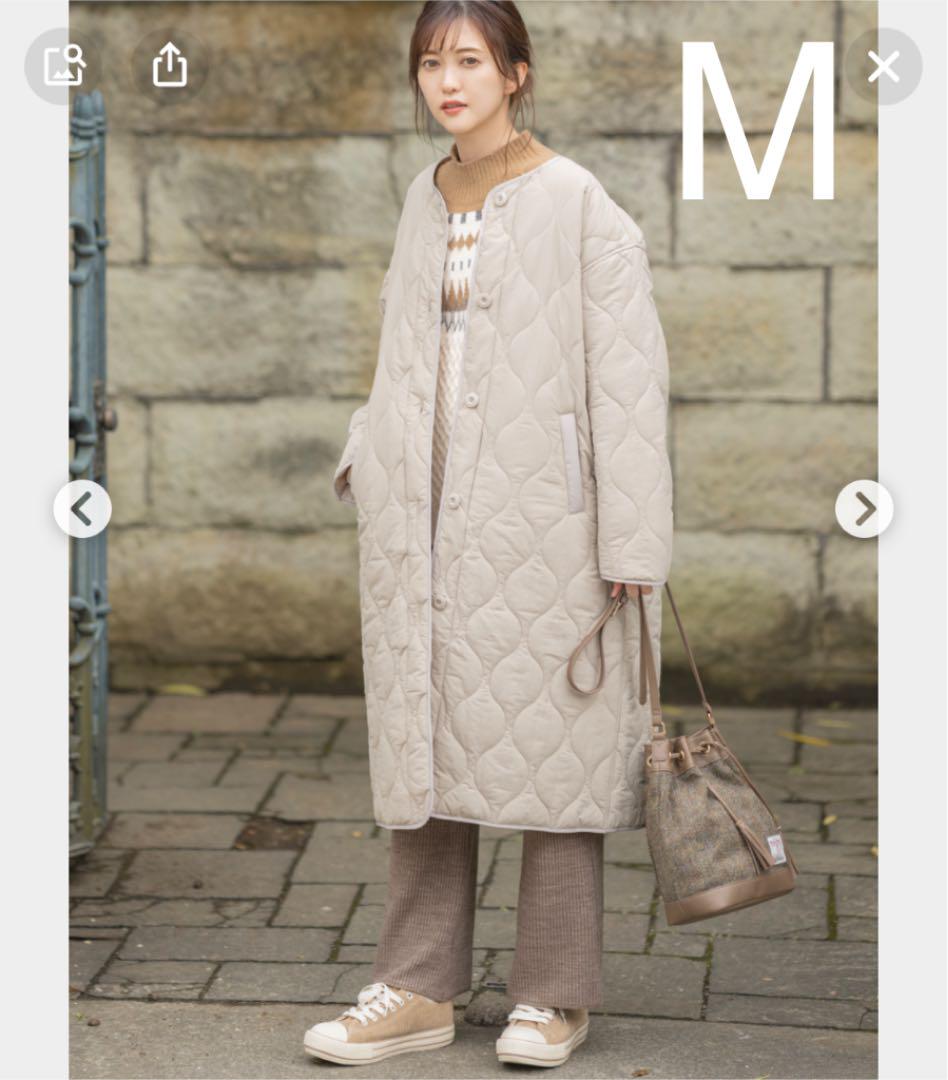 599円 【2021年製 dearful キルティングロングコート M