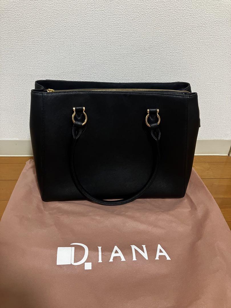 Diana ブラック ビジネスバッグ