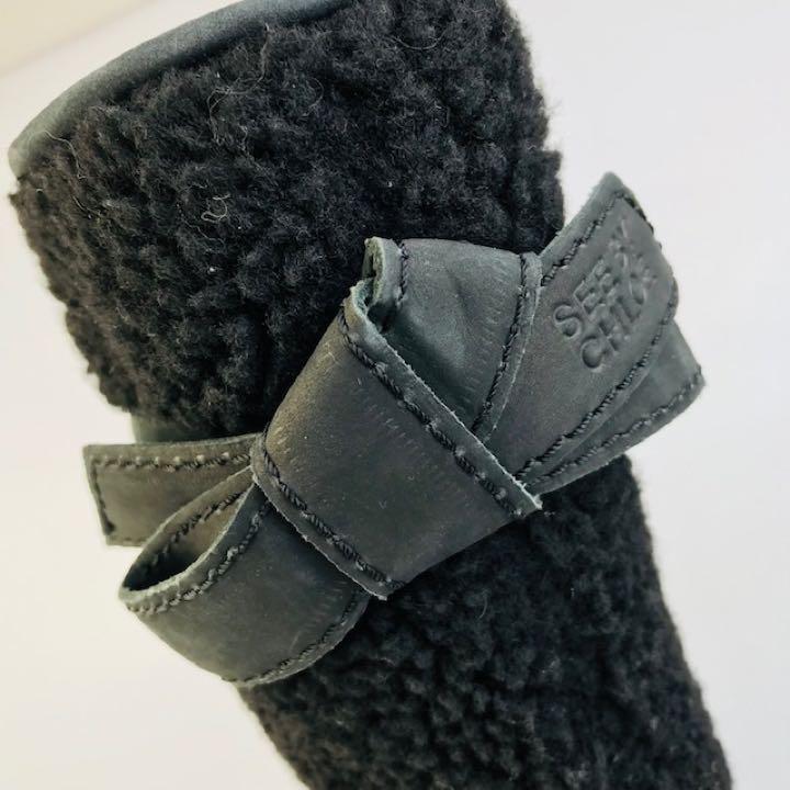 新品未使用★SEE BY CHLOE★ボア切替 スエードレザーブーツ(38)