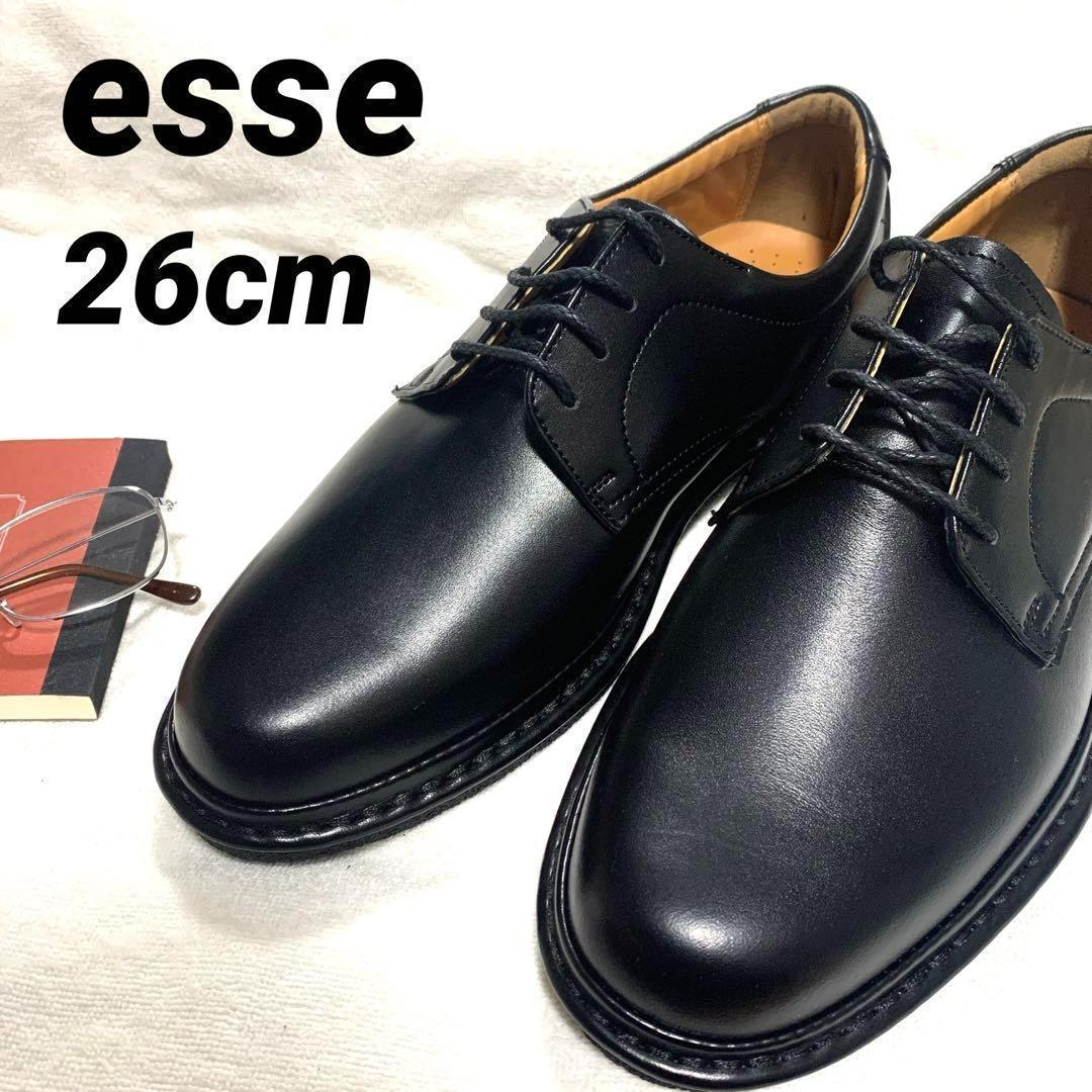 ランキング2022 esse 日本製 革靴 本革 26cm紐 通勤 紳士靴新品未使用