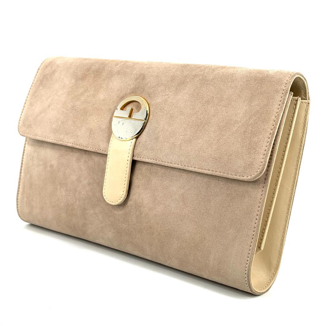 ヴィンテージ GUCCI スエード クラッチバッグ セカンドバッグ 0168