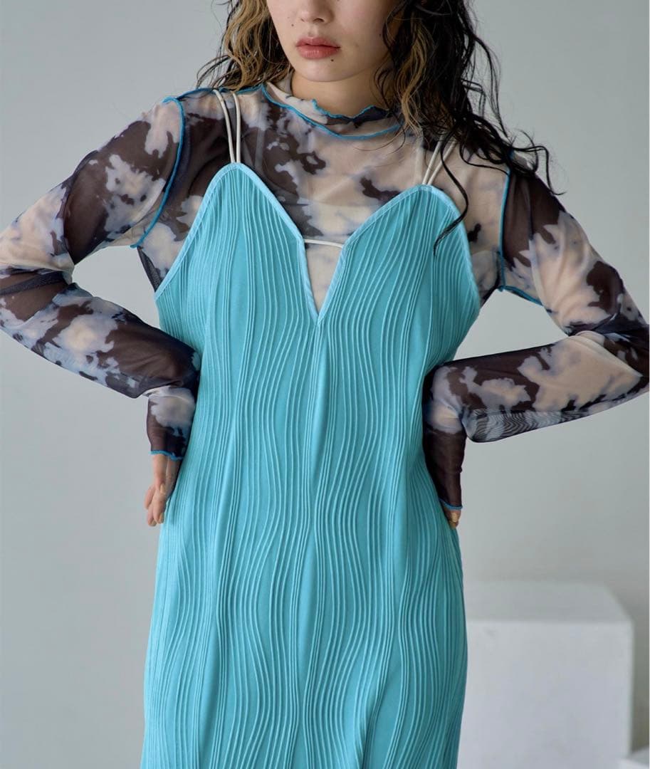 miette ウェーブ柄キャミソールワンピース ワンピース FREE キャミ 4,929円