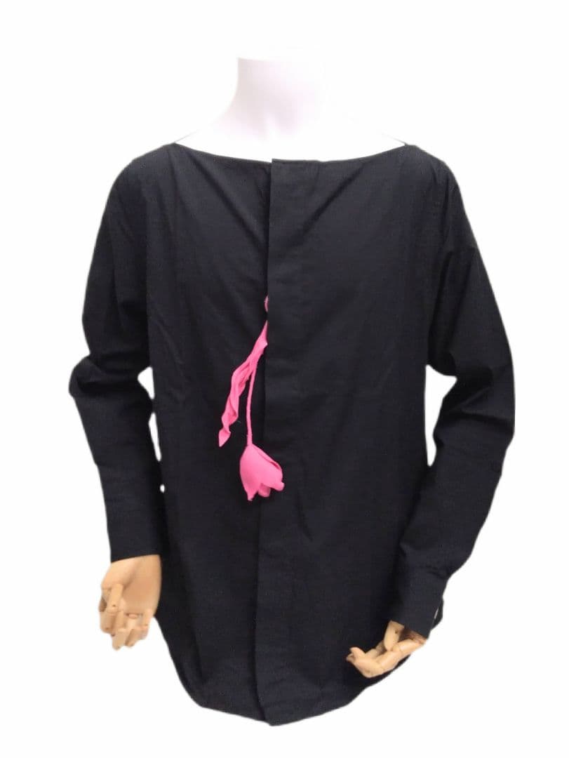 ♥タグ付BED J.W FORDフラワー付きコットン|レーヨンブラウスM・BED J.W FORD MEDICALDB_JP