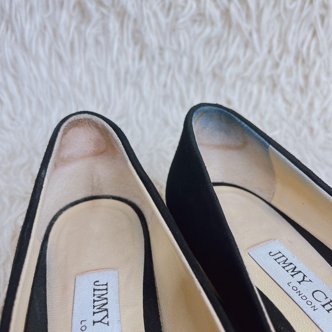 JIMMY CHOO ジミーチュウ パンプス フラット メタルソール ゴールド