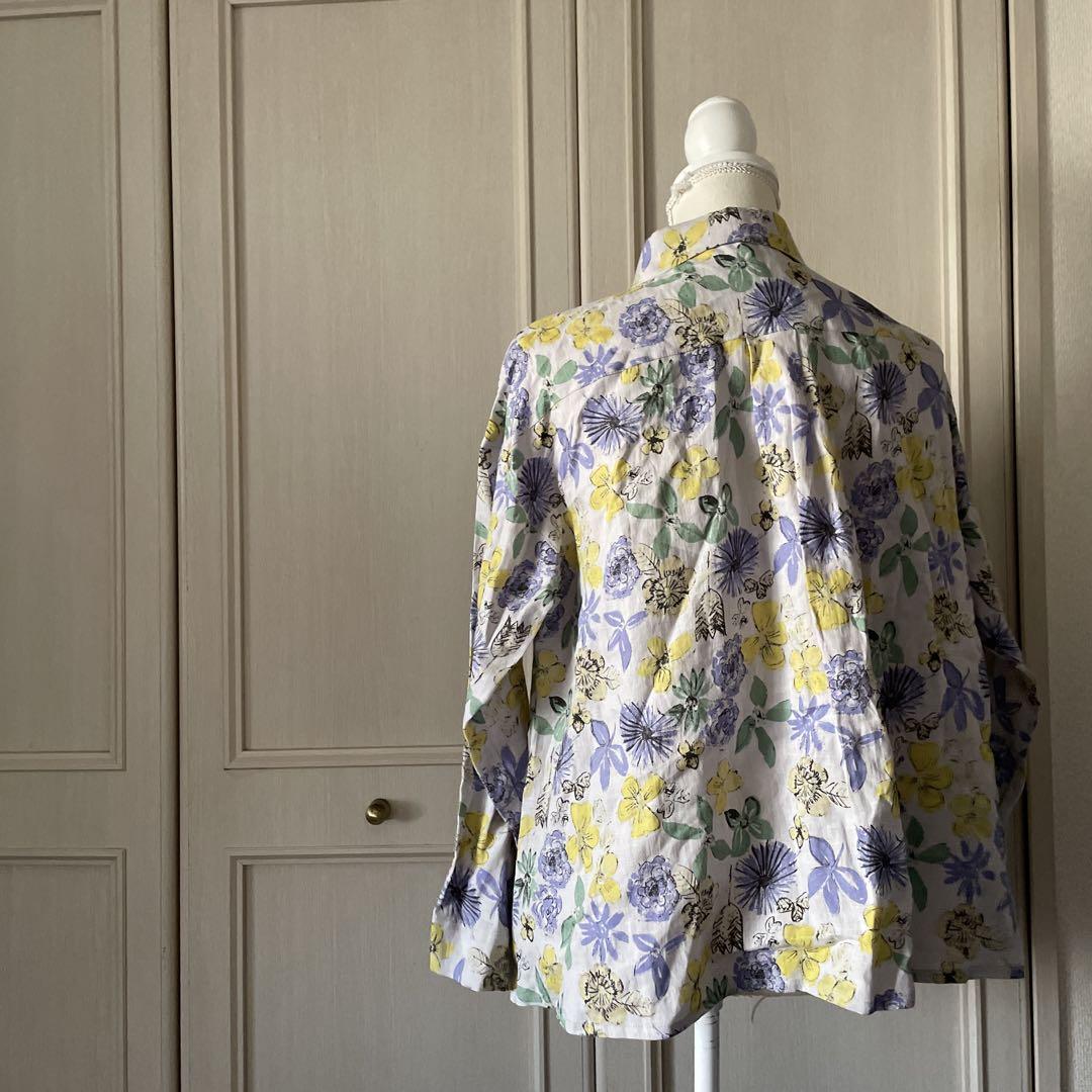 24 コットンハウスアヤ cottonhouseaya 花柄 フラワー ブラウス