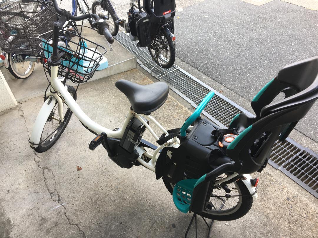 地域限定送料無料 パスバビー 8,9AH 子供乗せ 白 神戸市 電動