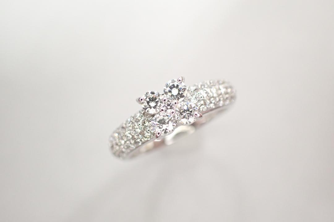 16/美品 ポンテヴェキオ K18WG ダイヤ計0.70ct リング 指輪