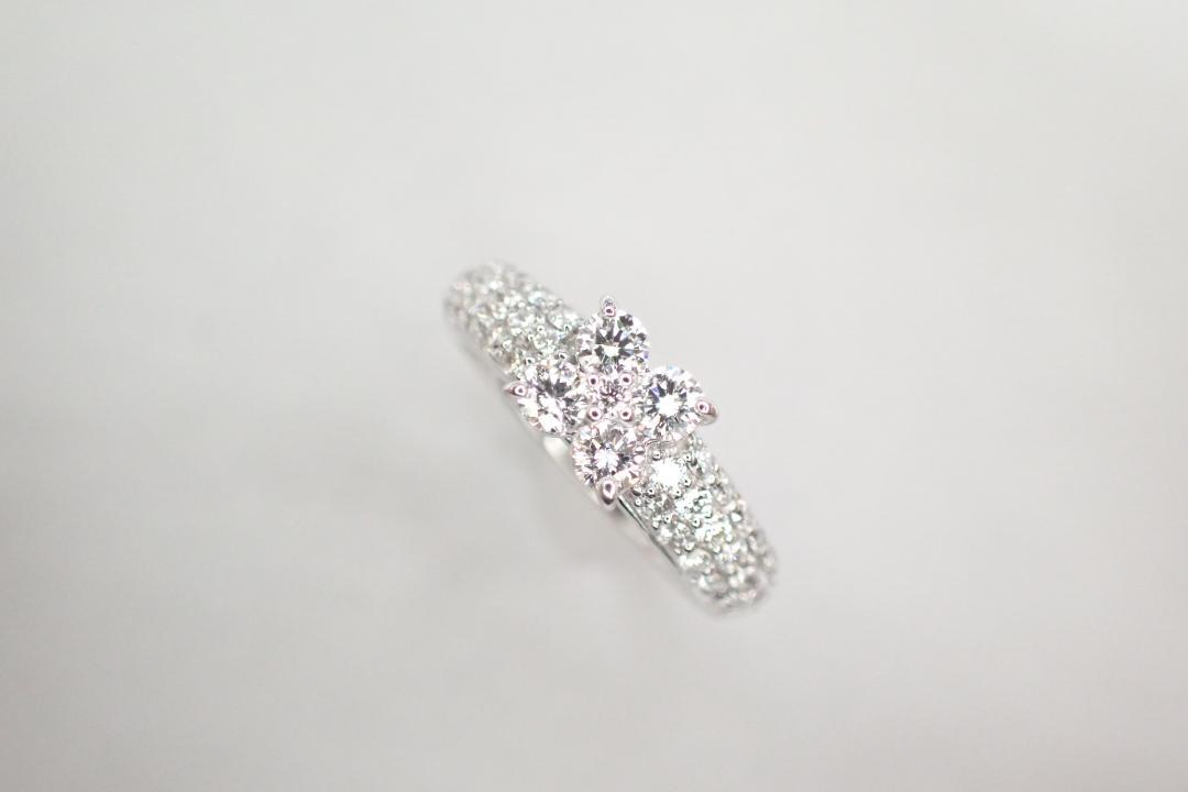 16/美品 ポンテヴェキオ K18WG ダイヤ計0.70ct リング 指輪