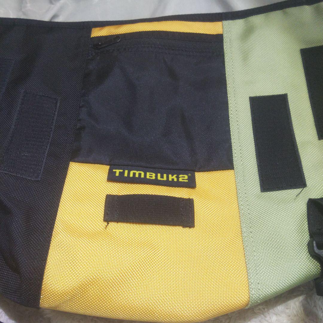 美品 TIMBUK2 メッセンジャーバッグ M ブラック イエロー グリーン