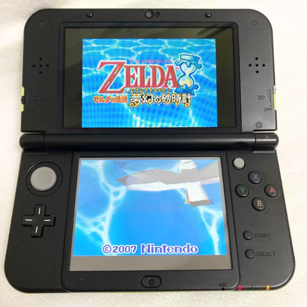 Newニンテンドー3DS LL ライム×ブラック 本体 グリーン ゲーム機
