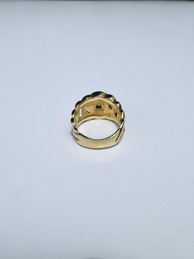 K18イエローゴールド　ダイヤ0.13ct リング