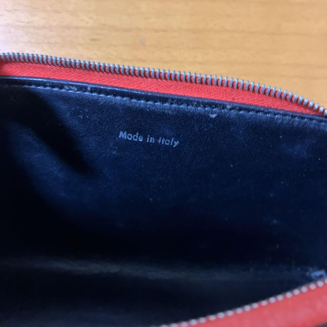 CELINE セリーヌ ポーチ レザー オレンジ